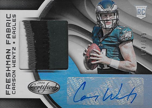 2016 Certified Carson Wentz RC
