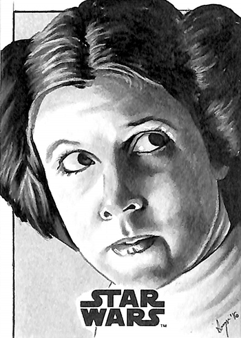 2016 Topps Star Wars Rogue One Mission Briefing Sketch Card Stephanie Swanger
