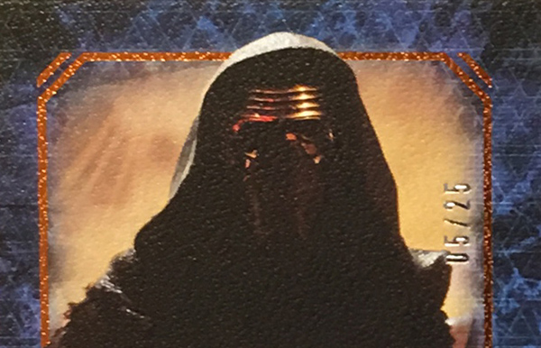 2016 Topps Star Wars Masterwork Adam Driver Autograph header