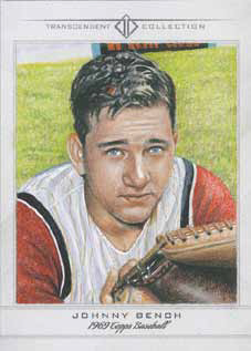 2016 Topps Transcendent Baseball Sketch Johnny Bench