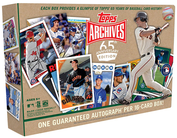 2016 Topps Archives 65th Anniversary Box