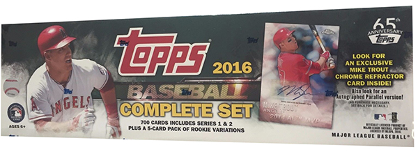 2016 Topps Baseball Factory Set Mike Trout Chrome