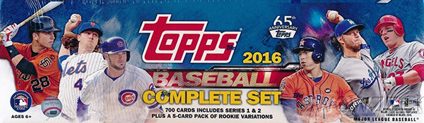 2016 Topps Baseball Factory Set Retail