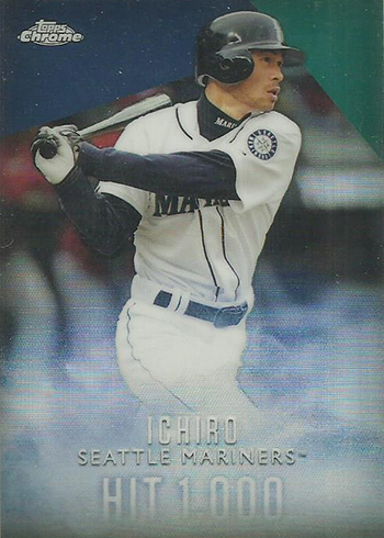 2016 Topps Retail Factory Set Ichiro Chrome Refractor I-2 Hit 1000