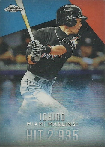 2016 Topps Retail Factory Set Ichiro Chrome Refractor I-5 Hit 2935