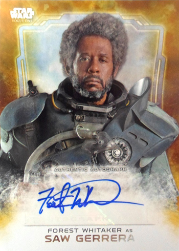 2016 Topps Star Wars Rogue One Autographs Forest Whitaker as Saw Gerrera