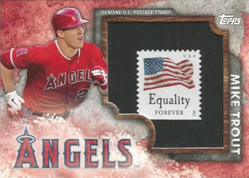 2016 Topps Walmart Factory Set Mike Trout Stamp