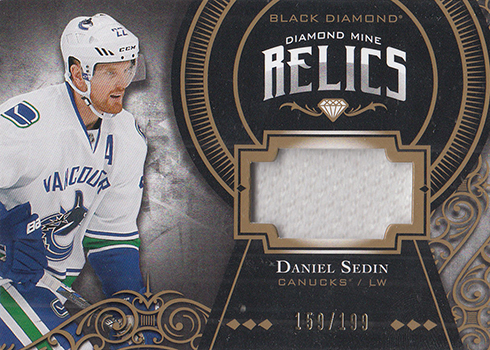 2016-17 Upper Deck Black Diamond Hockey Diamond Mine Relics Daniel Sedin