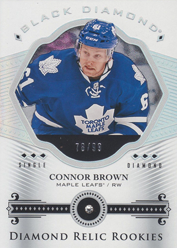 2016-17 Upper Deck Black Diamond Hockey Diamond Relic Rookies Single Connor Brown