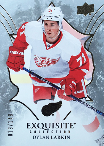 2016-17 Upper Deck Black Diamond Hockey Exquisite Base Dylan Larkin