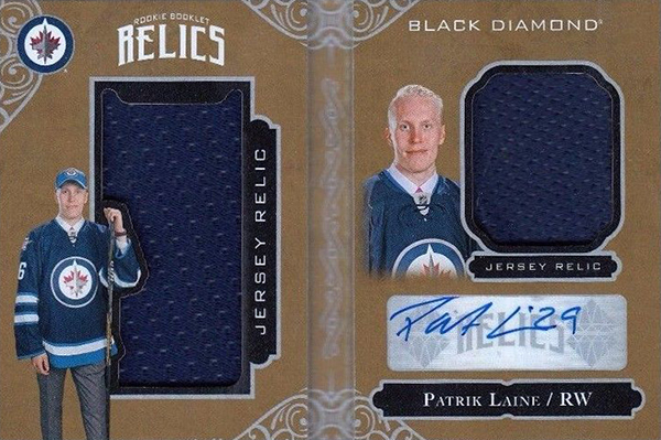 2016-17 Upper Deck Black Diamond Hockey Rookie Booklet Relics Patrik Laine