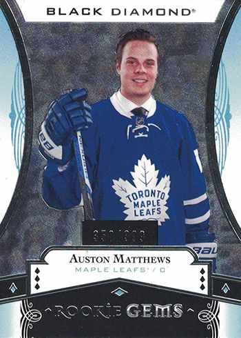 2016-17 Upper Deck Black Diamond Hockey Rookie Gems Auston Matthews
