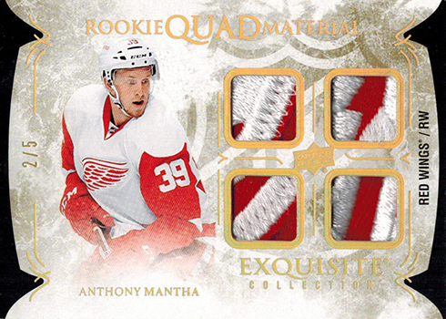 2016-17 Upper Deck Black Diamond Hockey Rookie Quad Material Spectrum