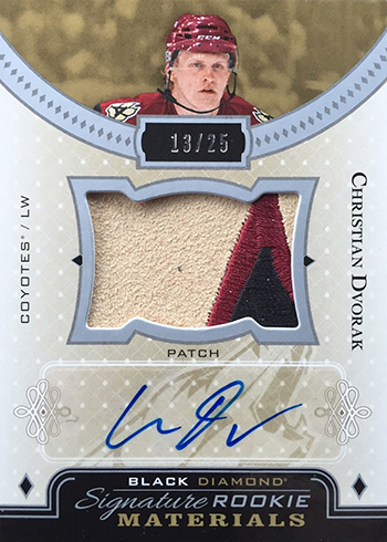 2016-17 Upper Deck Black Diamond Hockey Signature Rookie Materials