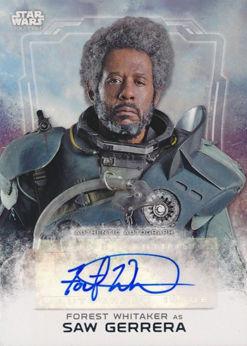 2016 Topps Star Wars Rogue One Series 1 Forest Whitaker Autograph