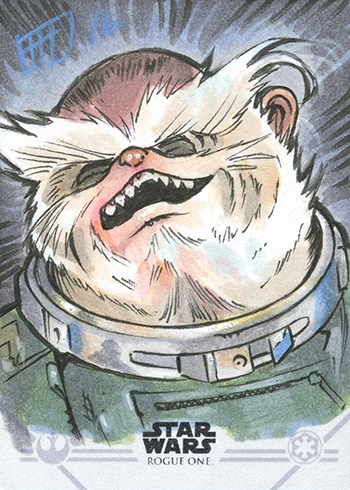 2016 Topps Star Wars Rogue One Series 1 Sketch Card