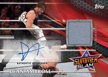 2017 Topps WWE ummerSlam Autograph Mat Relic