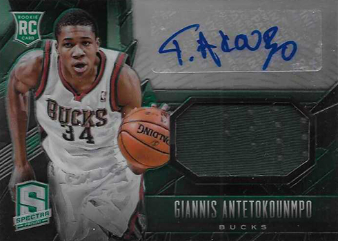 what packs have rare pokemon cards Giannis Antetokounmpo 2018-19 Panini Revolution Autographs Infinite #/   Basketball Card Guy