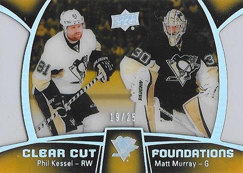 2016-17 Upper Deck Series 1 Hockey Clear Cut Foundations Phil Kessel Matt Murray