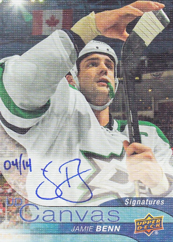 2016-17 Upper Deck Series 1 Hockey UD Canvas Signatures Jamie Benn