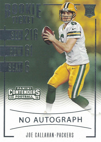 2016 Contenders 274 Joe Callahan