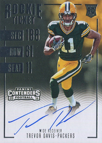 2016 Panini Contenders Trevor Davis Rookie Ticket Autograph RPS