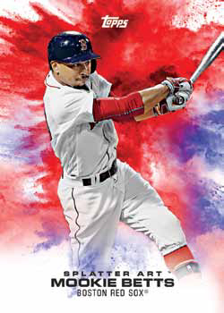 2017 Topps Bunt Baseball Splatter Art