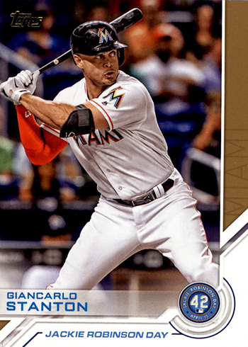 2017 Topps Jackie Robinson Day Giancarlo Stanton