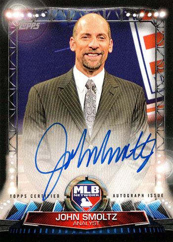 2017 Topps Series 1 Baseball MLB Network Autographs John Smoltz
