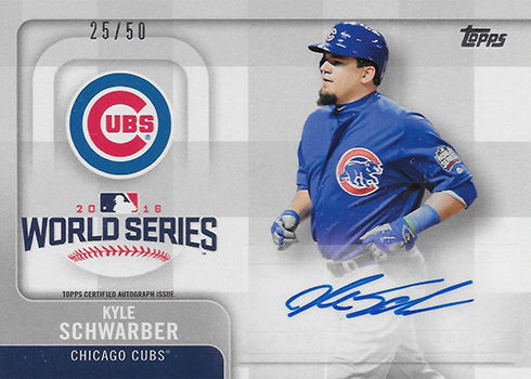2017 Topps World Series Autograph Kyle Schwarber