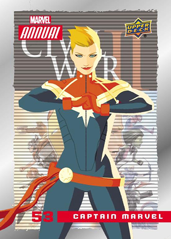 2017 Upper Deck Marvel Annual Base Captain Marvel