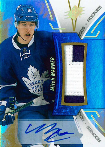 2016-17 SPx Hockey Rookies Autograph Patch Mitch Marner 25