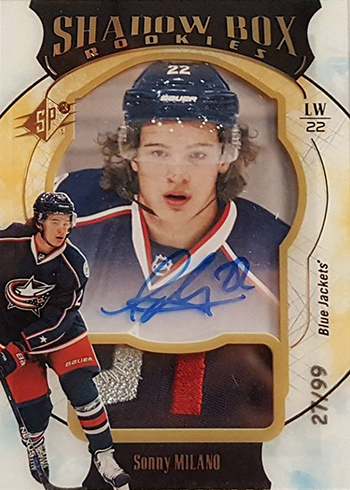 2016-17 SPx Hockey Shadow Box Rookies Autographs Sonny Milano
