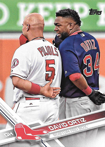 2017 T Var 350 David Ortiz with Pujols