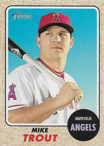 2017 Topps Heritage Variations - 450 Mike Trout Color Swap