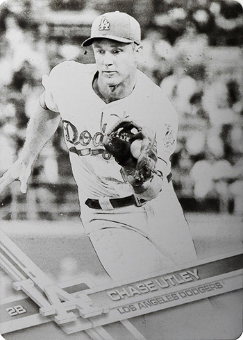 2017 Topps Baseball Printing Plate Black