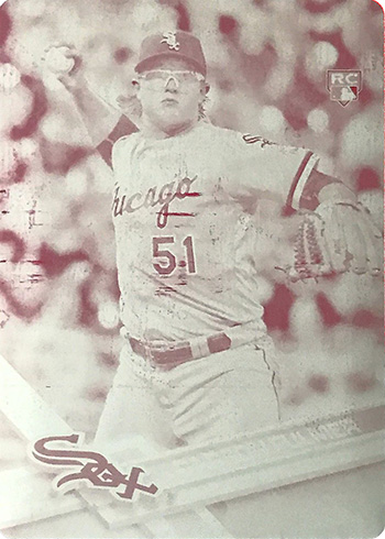 2017 Topps Baseball Printing Plate Magenta