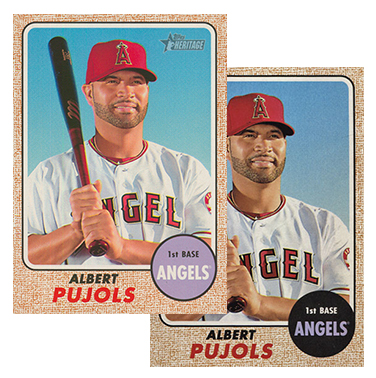 2017 Topps Heritage Color Swap Variation Comparison