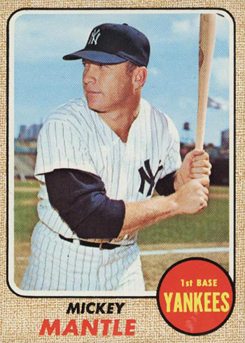 1968 Topps Mickey Mantle 280 Front