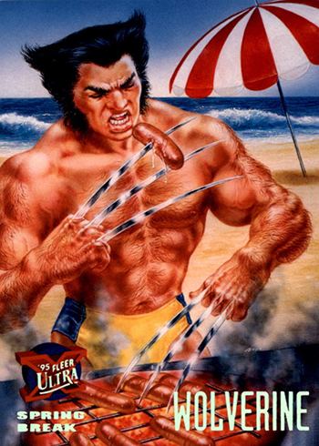 1995 Fleer Ultra X-Men 149 Wolverine Spring Break