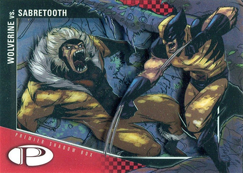 2012 Upper Deck Marvel Premier Shadow Box S41 Wolverine vs Sabretooth