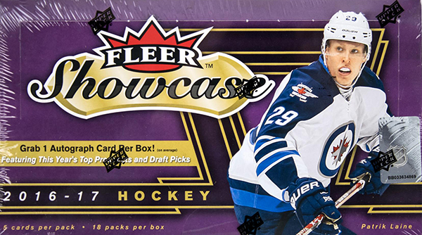 2016-17 Fleer Showcase Hockey Hobby Box