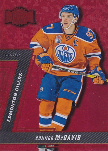 2016-17 Fleer Showcase Hockey PMG Red Connor McDavid