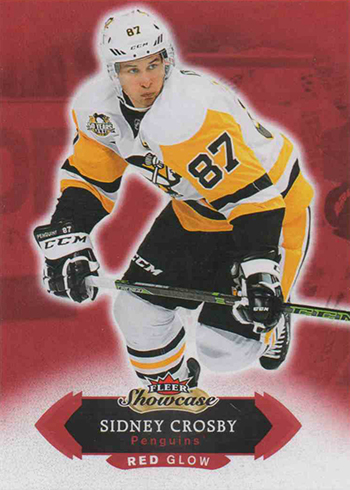 2016-17 Fleer Showcase Hockey Red Glow Sidney Crosby