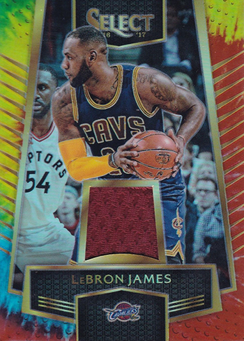 2016-17 Select Basketball Select Swatch Tie-Dye Prizm LeBron James
