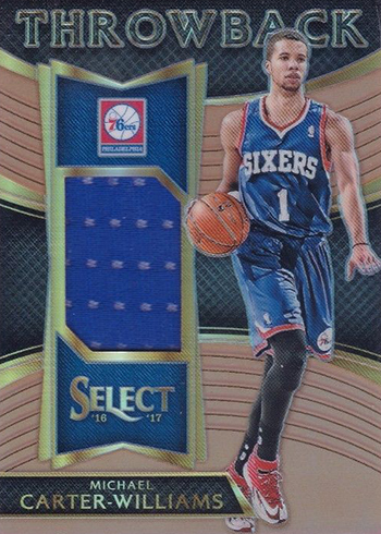 2016-17 Select Basketball Throwback Memorabilia Copper