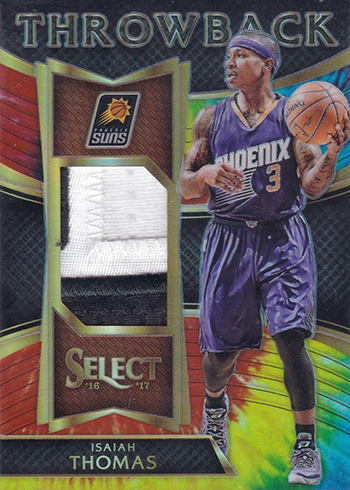 2016-17 Select Basketball Throwback Memorabilia Tie-Dye Prizm
