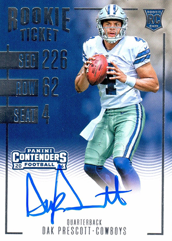2016 Contenders Dak Prescott Autograph RC