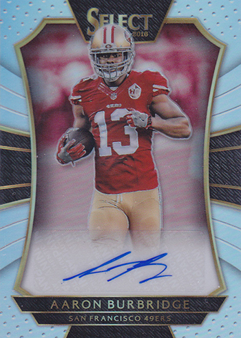 2016 Select Football Rookie Signature Prizms Aaron Burbridge