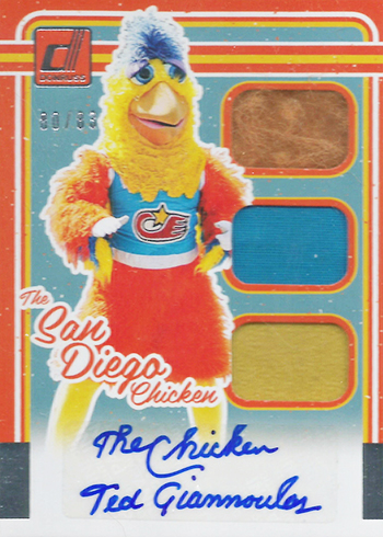 2017 Donruss San Diego Chicken Autograph Variations